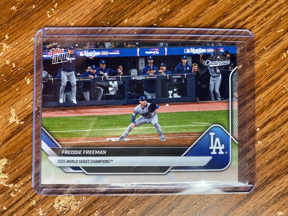 2025 Topps NOW World Series Champions Dodgers Freddie Freeman – SP SSP #WS-5SSP