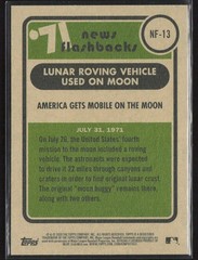 2020 Topps Heritage #NF-13 America Gets Mobile on the Moon News Flashbacks &rsquo;71