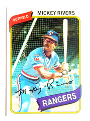 Mickey Rivers #485 Topps 1980 Baseball Card (Texas Rangers)