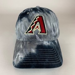 Arizona Diamondbacks Black Gray White Tie Dye 47 Brand Clean Up Strapback Hat