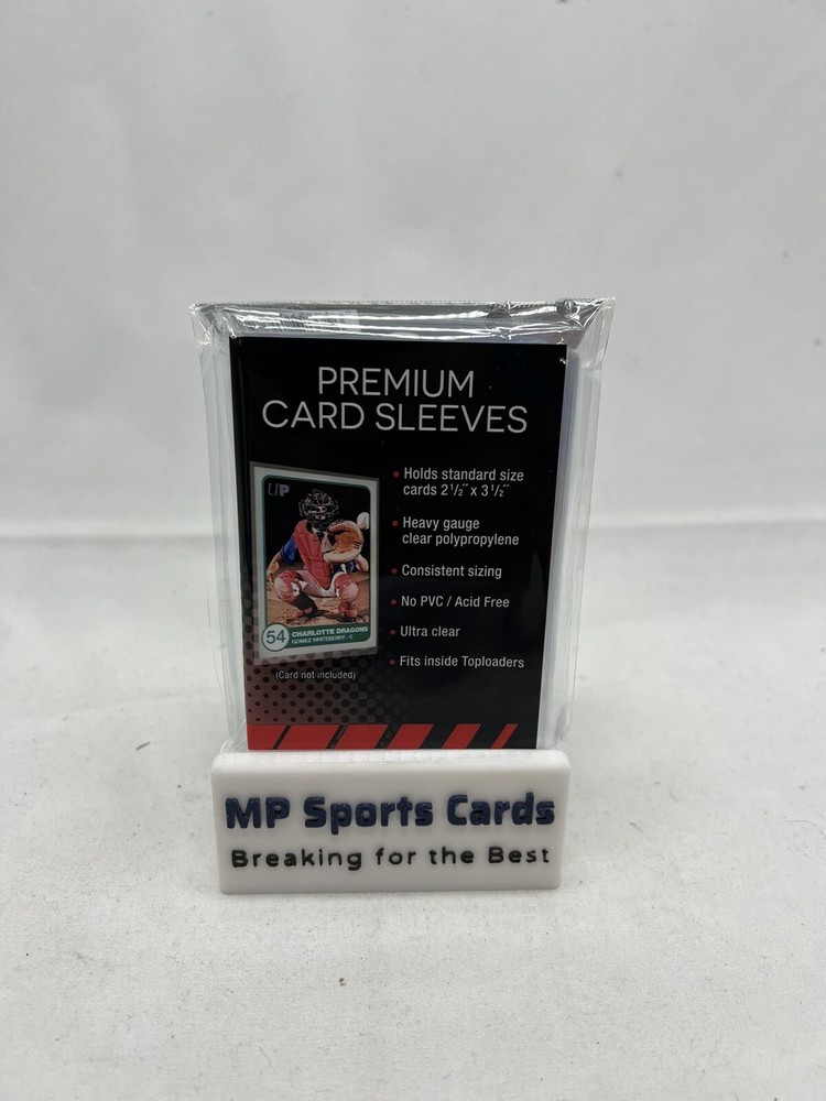 (1) Ultra Pro Premium Card Sleeves 100ct Standard Sized Cards Free Shipping!