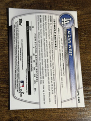 AIDAN WEST 2025 Bowman Draft #CPA-AWE 1st Chrome Auto