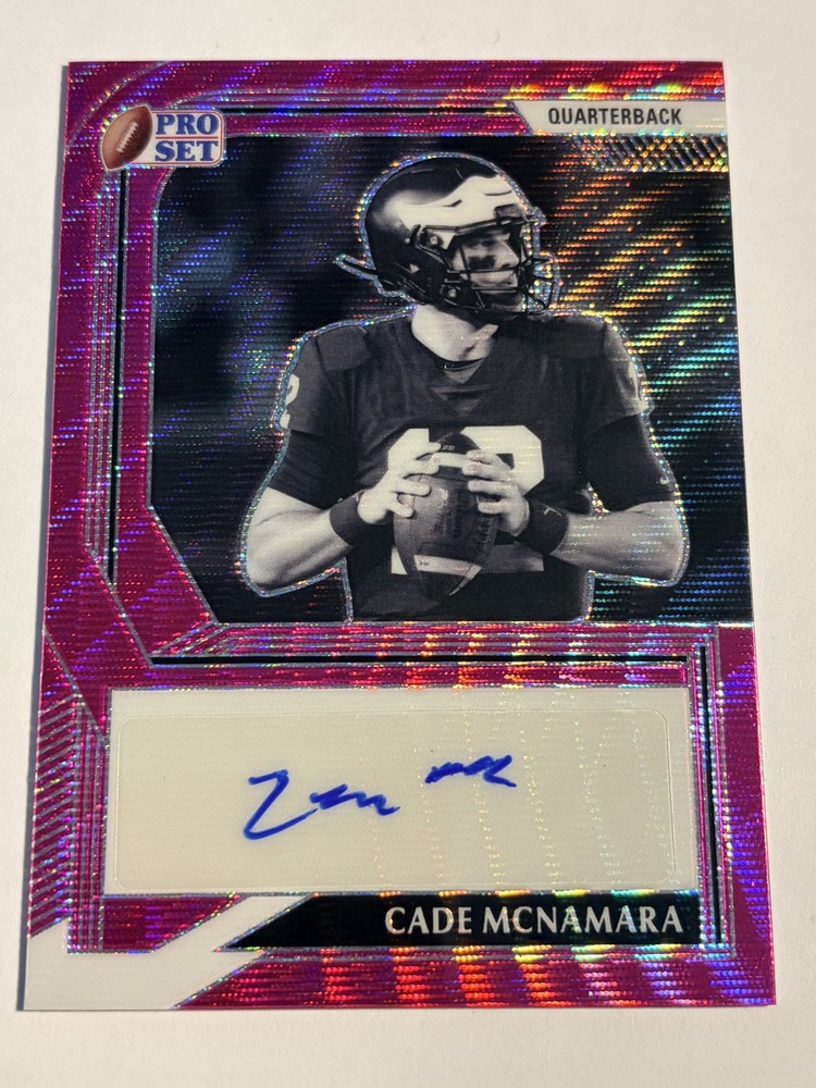 2022 Leaf Pro Set Metal CADE McNAMARA Pink Shimmer Autograph Auto 16/20