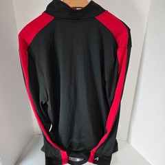 Atlanta Falcons Men&rsquo;s Antigua NFL Quarter Zip Pullover Black & Red Size Medium