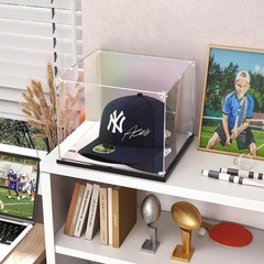 KOLIPI Hat Display Case for Baseball Caps, Acrylic 8.7×7.9×7.1 inches, Clear