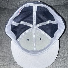 New Era 59Fifty Yankee Derek Jeter Captain Patch Fitted Hat 7 1/2 Pinstripe Brim
