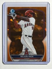 2023 Bowman Draft Chrome Nelson Rada Orange Sapphire /25 BDC-81 Angels