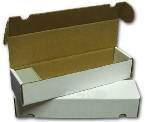 (4x) BCW 930 CT COUNT Corrugated Cardboard Storage Box-Sport Trading Card Boxes