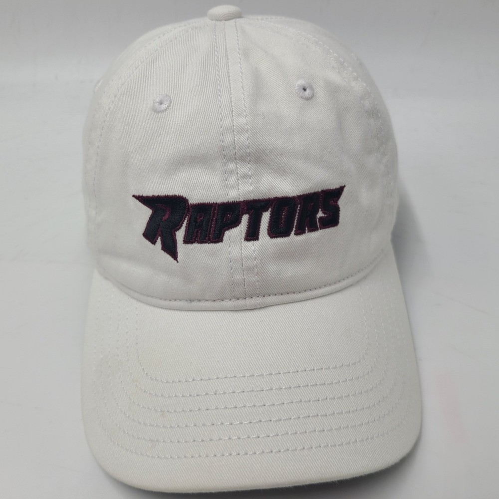 Toronto Raptors Hat Strapback Adidas White Black NBA Basketball Logo Casual Men