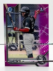 2022 Bowman Chrome Prospects Fuchsia Refractor Elijah Tatis 83/199 White Sox