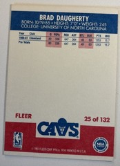 Brad Daugherty (RC) 1987-88 Fleer – #25