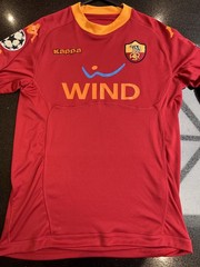 Original AS Roma 2010/11 Home Football Shirt Jersey Mens Kappa Medium UCL