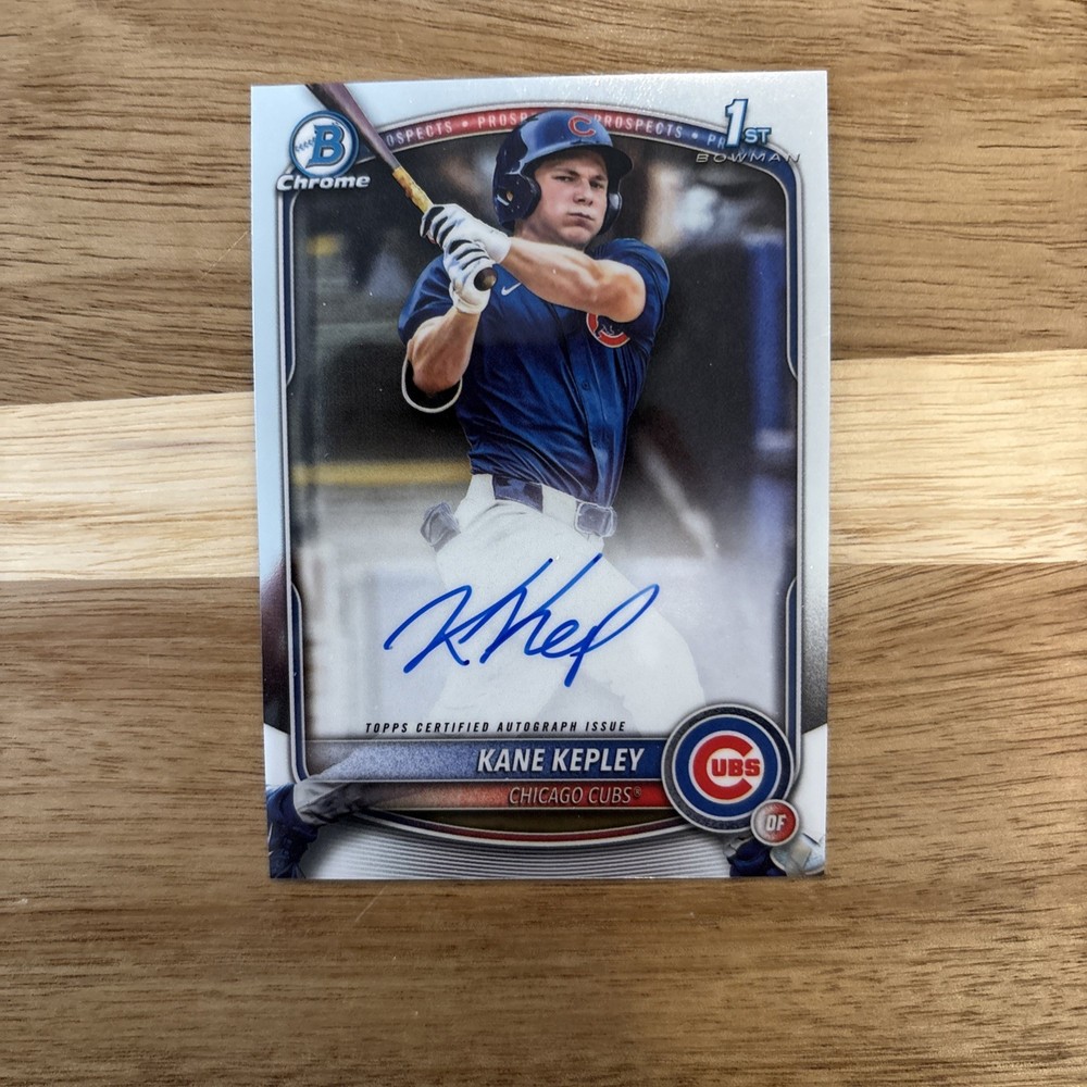 2025 Bowman Draft – Chrome Prospect Autographs Kane Kepley #CPA-KK (AU, RC)