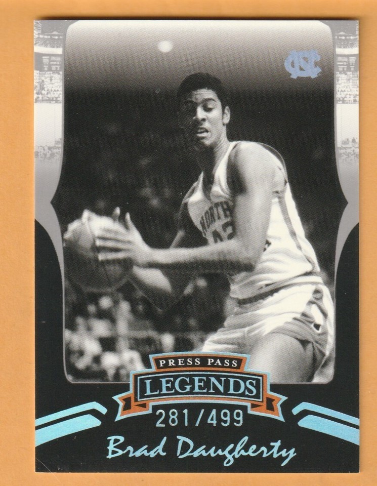 Brad Daugherty North Carolina Tar Heels 2006-07 Press Pass Legends #48 /499
