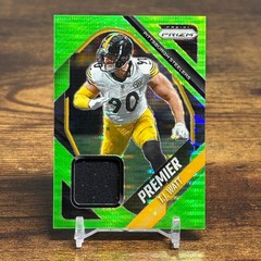 2025 Panini Prizm #PJY-TJW T.J. Watt Premier Jerseys Neon Green Pulsar