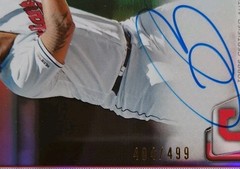 Bobby Bradley 2020 Bowman Chrome Refractor Auto Card /499 #CRA-BB On Card AU RC