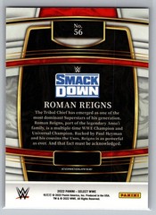 2022 Panini Select WWE Roman Reigns #56 Concourse Tribal Chief SmackDown