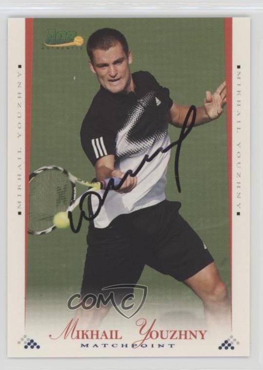 2008 Ace Authentic Matchpoint Auto Mikhail Youzhny #5 Auto 0n8h