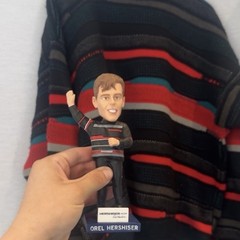 2026 Ontario Tower Buzzers Orel Hershiser Bobblehead SGA Dodgers Coogi Sweater