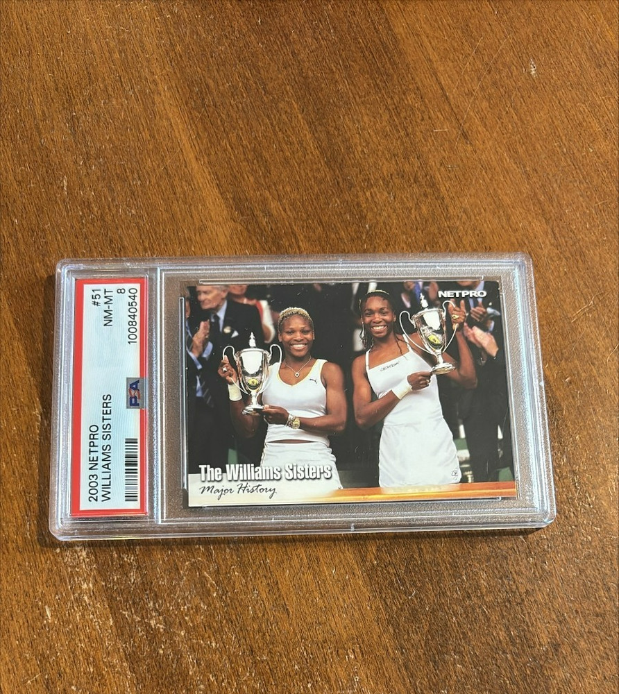 Williams Sisters 2003 Netpro Rookie #51 Venus Serena RC PSA 8