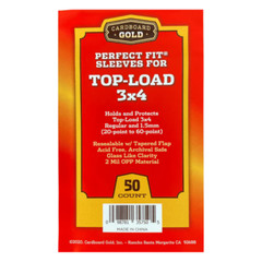 Perfect Fit Sleeves for 3X4 Toploaders 20pt-60pt CBG FREE SHIPPING
