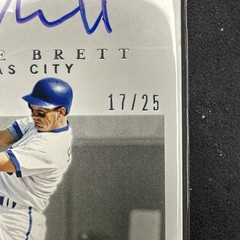 17/25 GEORGE BRETT HOF RETRO AUTO 2021 Panini National Treasures #RS-GB ROYALS !