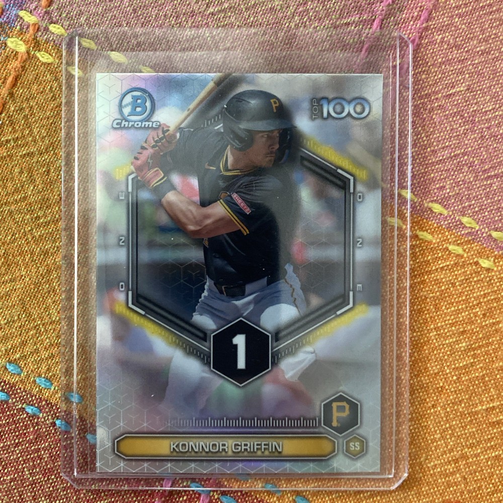 Topps 2026 Bowman Chrome Top 100 Insert Konnor Griffin Pirates BTP-1