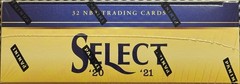 1x 2020-2021 Panini NBA Select Mega Box Basketball Blue White Purple Cracked Ice