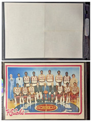 1980-81 Topps NBA Basketball 16 Team Mini-Poster Complete Set Bird Magic Dr J