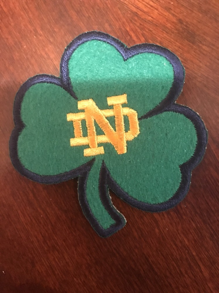 Notre Dame Fighting Irish Vintage Embroidered Iron On Patch 3&Prime; x 3&Prime;