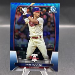 2023 Bowman Chrome Base Blue Refractor SP /150 #55 Rhys Hoskins GS1