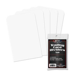 (30) Sports Card Tall Dividers With (30) FREE Customized MLB Cap Labels