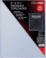 (1) One Ultra PRO 10mm 9&Prime; x 11.5&Prime; Program Toploaders Photo Rigid Magazine