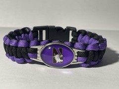 Northwestern Wildcats NCAA Paracord Bracelet NEW