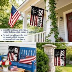 250th Anniversary USA Garden Flag 1776-2026 We the People 12×18 inches, D