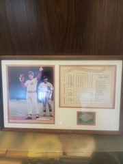 Pete Rose and Steve Garvey #4192 Record Breaking Hit 8×10 Photo -Framed Set Rare