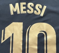 2020/21 Barcelona Away Jersey #10 Messi XL Nike Soccer La Liga farewell Black