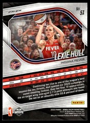 2025 Panini Prizm WNBA #51 Lexie Hull Blue Velocity Prizms