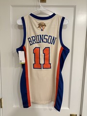 Jalen Brunson Jersey Finals Stitched REPLICA Adult Large White NWT READ