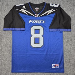 Russell AFL Georgia Force #8 Arena Football Team Jersey Size M Blue Black White