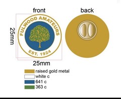 Fulwood Amateurs AFC Non-League football pin badge