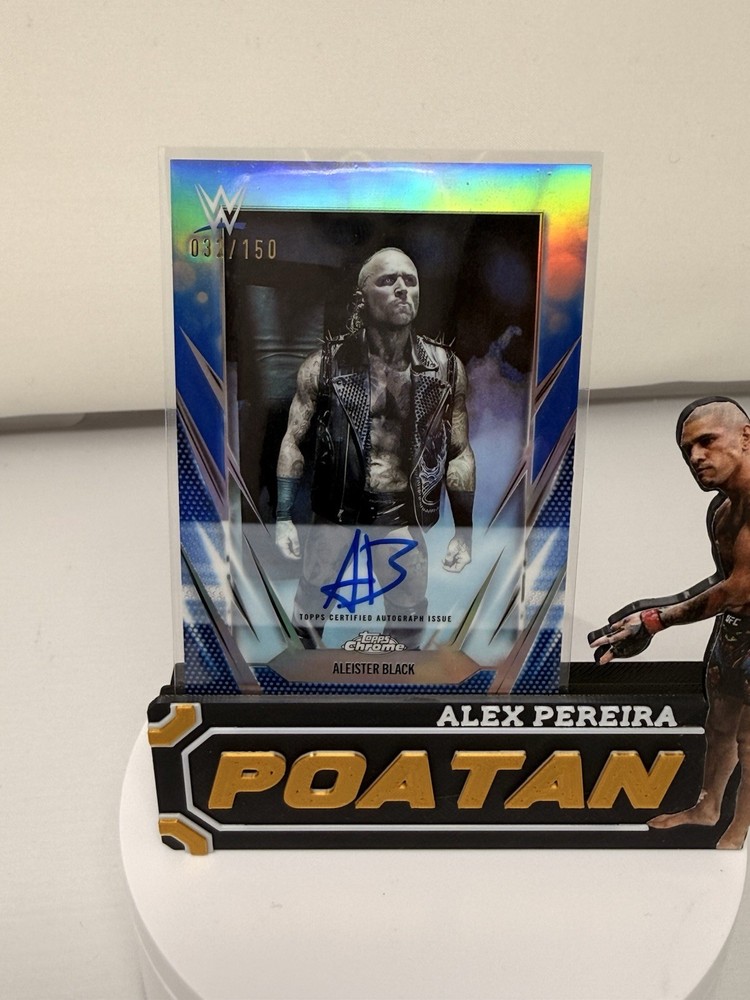 WWE 2026 Topps Chrome Aleister Black Auto Blue /150 #BCA-ALB