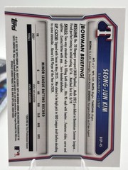 Seong-Jun Kim 2026 Bowman Chrome 1st Laser Refractor #BCP-45 Rangers