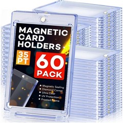 60ct Magnetic Card Holder, 35pt Ultra-Slim One Touch Card Holder, U-V Cards
