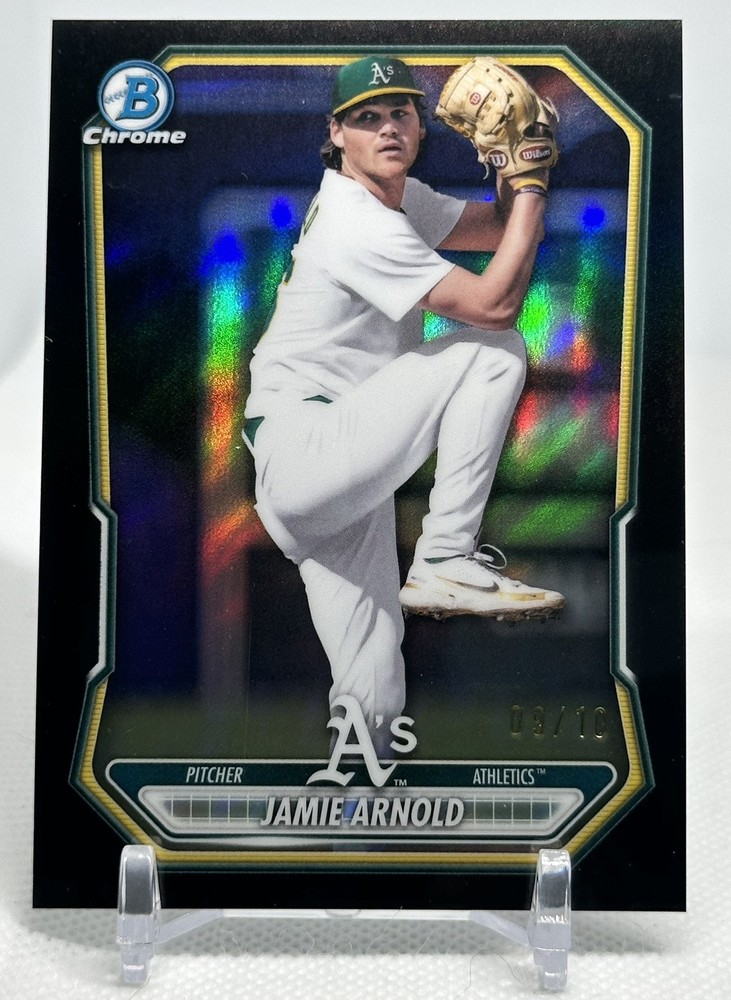 2026 Bowman Jamie Arnold True Black Refractor /10 #BCP-112 Athletics