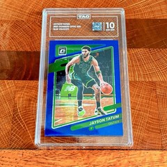 2021-22 Panini Donruss Optic – Jayson Tatum #25 Blue Velocity Prizm