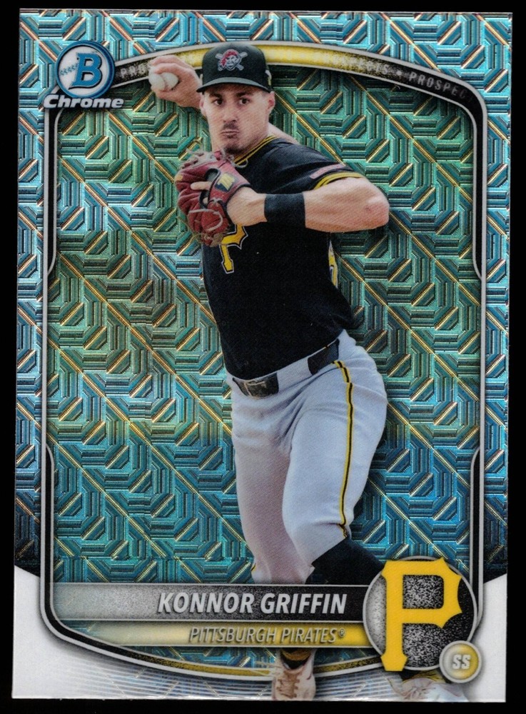 Konnor Griffin – 2025 Bowman Draft Chrome Mojo Refractor #BDC-102 (RC) FREE SHIP