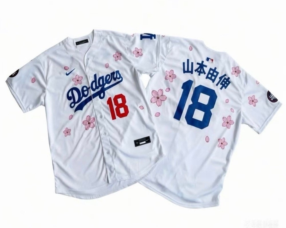 YOSHINOBU YAMAMOTO #18 Los Angeles Dodgers Kanji Edition Tokyo Series Jersey LAD