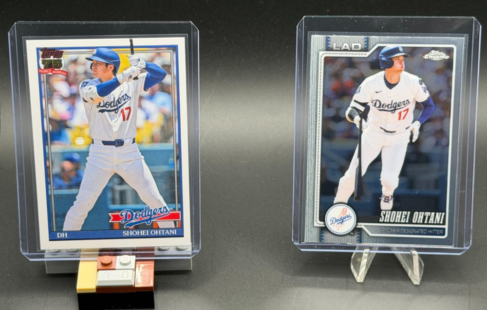 2026 Topps Chrome Shohei Ohtani Base Card Dodgers #1 + 75 Series 1 #91B2-1