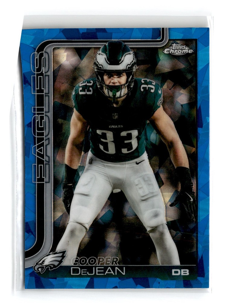 Cooper DeJean 2025 Topps Chrome Sapphire Edition #252 Philadelphia Eagles